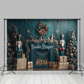 Lofaris Grün Kranz Drinnen Weihnachten Zimmer Foto Hintergrund